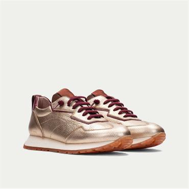 Hispanitas Kansas Bungee Lace Trainer - Gold Metallic